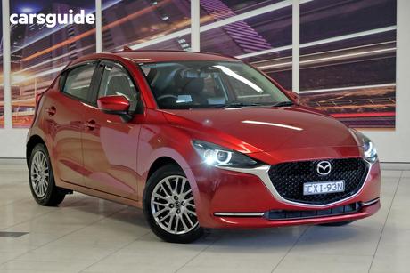 Red 2022 Mazda 2 Hatchback G15 Evolve