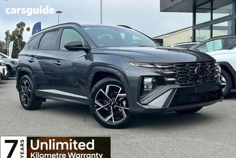Grey 2025 Hyundai Tucson Wagon Premium N Line Hybrid (Awd)