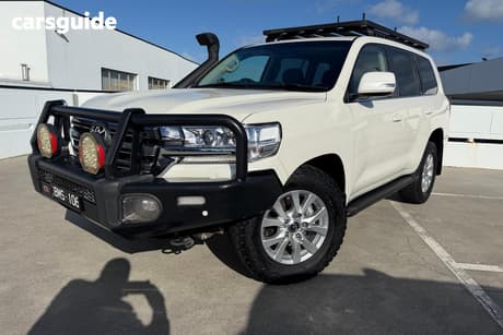 White 2021 Toyota Landcruiser Wagon Lc200 Vx (4X4)