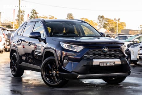 Blue 2021 Toyota RAV4 Wagon Cruiser (Awd) Hybrid