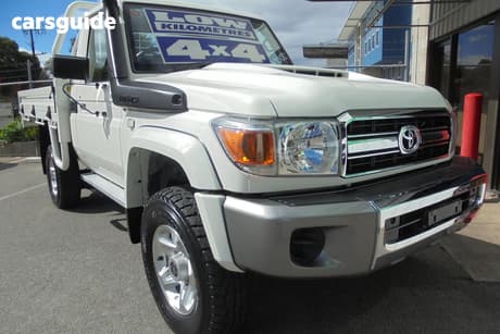 White 2020 Toyota Landcruiser Cab Chassis Gxl