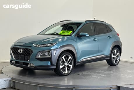 Blue 2018 Hyundai Kona Wagon Highlander (Awd)