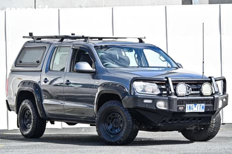 Grey 2013 Volkswagen Amarok Dual Cab Utility Tdi420 Trendline (4X4)