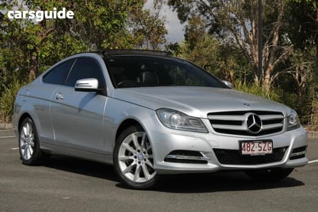 Silver 2013 Mercedes-Benz C180 Coupe Be