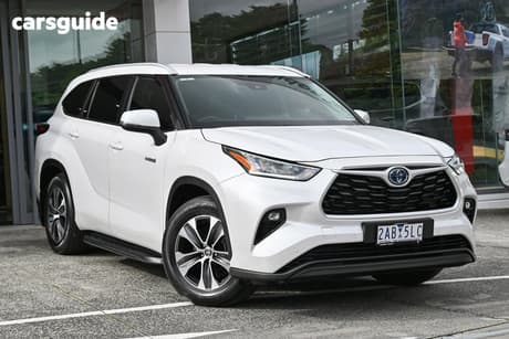 White 2023 Toyota Kluger Wagon Gxl Hybrid Awd