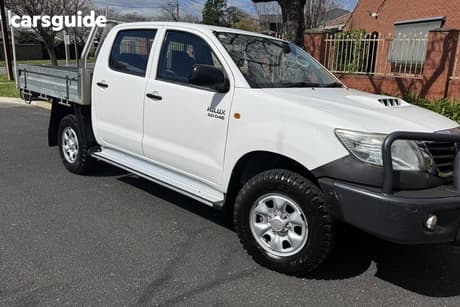 White 2012 Toyota Hilux Dual Cab Pick-up Sr