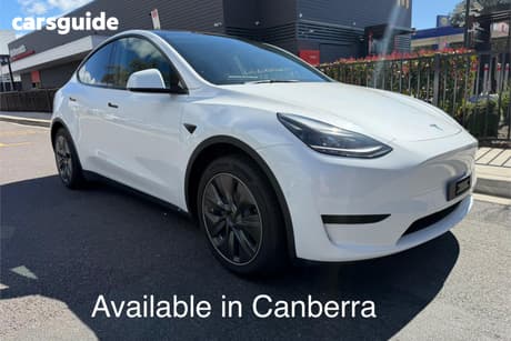 White 2022 Tesla Model Y Wagon Rear-Wheel Drive