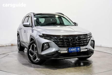 Silver 2021 Hyundai Tucson Wagon Highlander (Awd)