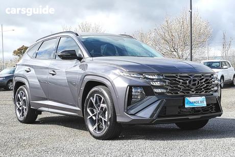 Grey 2024 Hyundai Tucson Wagon Premium N Line Hybrid (Awd)