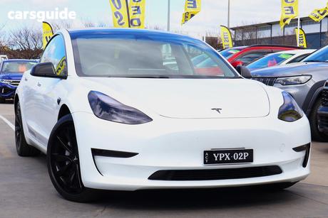 White 2022 Tesla Model 3 Sedan Long Range