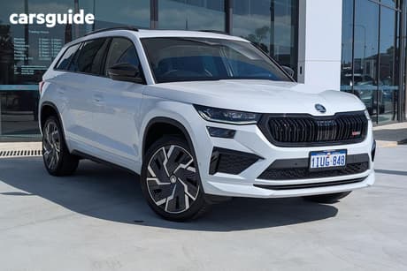 White 2024 Skoda Kodiaq Wagon Rs (4X4) 180Tsi