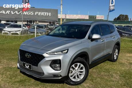 Silver 2019 Hyundai Santa FE Wagon Active Crdi (Awd)