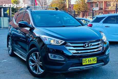 Black 2013 Hyundai Santa FE Wagon Highlander Crdi (4X4)