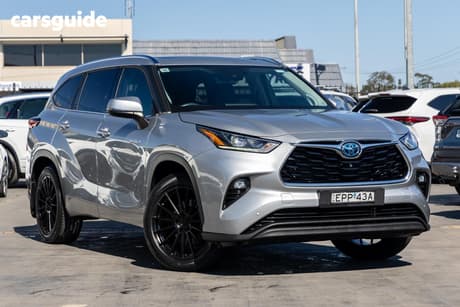 Silver 2021 Toyota Kluger Wagon Grande Hybrid Awd
