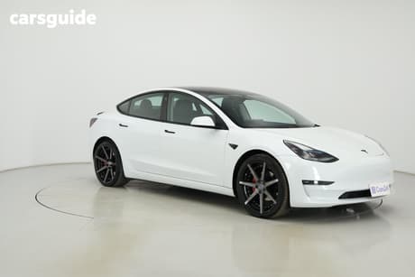 White 2021 Tesla Model 3 Sedan Long Range Awd