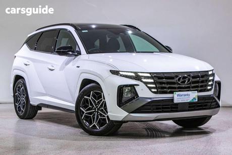 White 2021 Hyundai Tucson Wagon Highlander N Line (Awd)