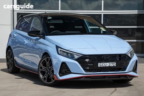 Blue 2026 Hyundai I20 Hatchback N
