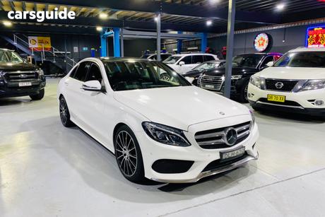 White 2016 Mercedes-Benz C250 Sedan D