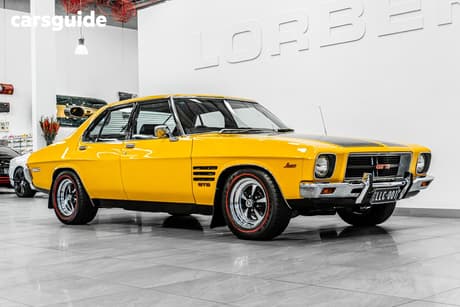 Yellow 1973 Holden Monaro Sedan GTS
