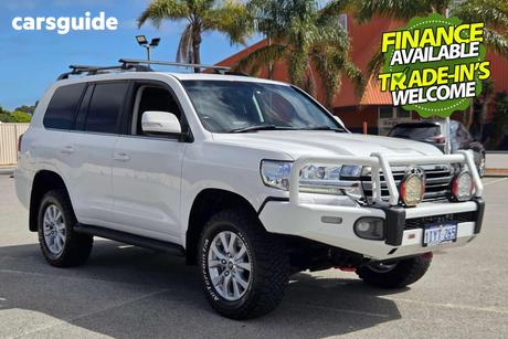 White 2020 Toyota Landcruiser Wagon Lc200 Vx (4X4)