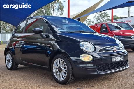 Black 2018 Fiat 500 Hatchback Pop