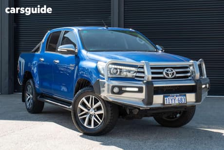 Blue 2015 Toyota Hilux Dual Cab Utility Sr5 (4X4)