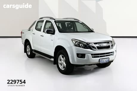 White 2013 Isuzu D-MAX Crew Cab Utility Ls-Terrain Hi-Ride (4X4)
