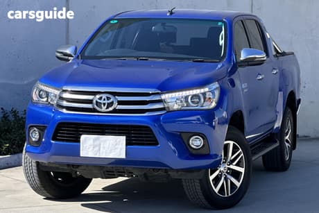 Blue 2018 Toyota Hilux Dual Cab Utility Sr5 (4X4)