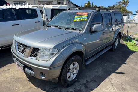 Grey 2010 Nissan Navara Dual Cab Pick-up St (4X4)