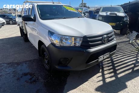 White 2020 Toyota Hilux Cab Chassis Workmate