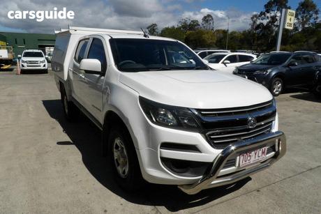 White 2018 Holden Colorado Crew Cab Chassis Ls (4X4)