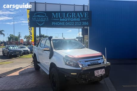 White 2013 Isuzu D-MAX Crew Cab Utility Ls-U Hi-Ride (4X4)