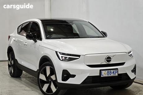 White 2022 Volvo C40 Wagon Recharge Twin Pure Electric