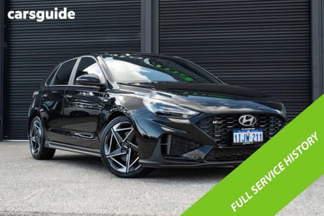 Black 2024 Hyundai I30 Hatchback N Line Prm Mhev