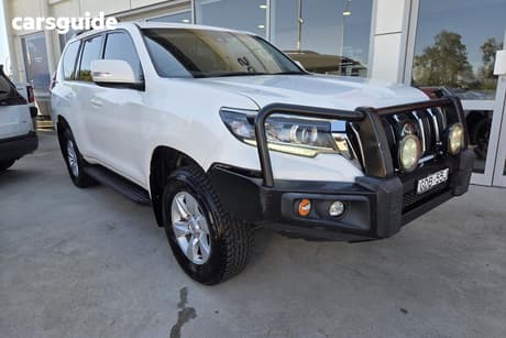 White 2017 Toyota Landcruiser Prado Wagon Gxl (4X4)