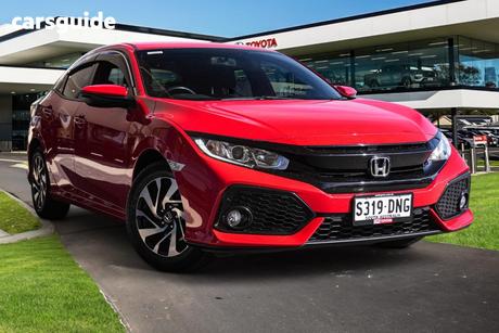 Red 2018 Honda Civic Hatchback Vti-S