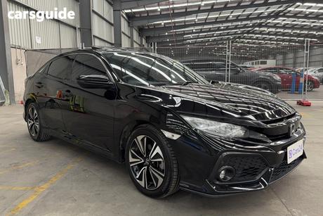 Black 2018 Honda Civic Hatchback Vti-Lx
