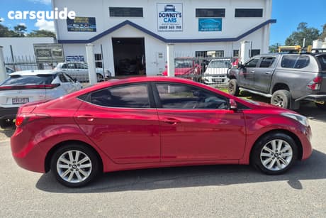 Red 2014 Hyundai Elantra Sedan Trophy