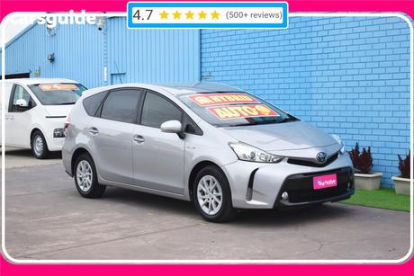 Silver 2021 Toyota Prius V Wagon Hybrid