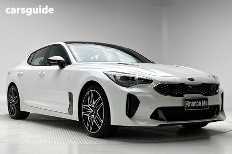 White 2021 Kia Stinger Sedan Gt (Black Leather)