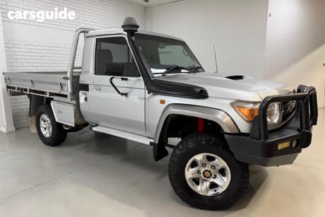 Silver 2012 Toyota Landcruiser Ute Tray GXL