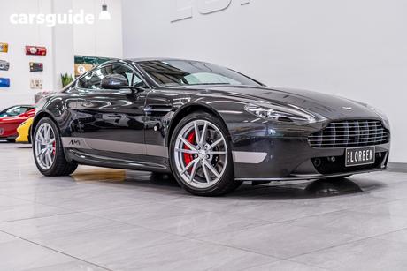 Grey 2013 Aston Martin V8 Coupe Vantage