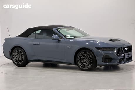 Blue 2025 Ford Mustang Convertible Gt 5.0 V8