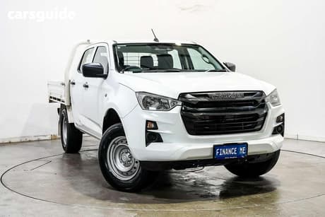 White 2023 Isuzu D-MAX Crew Cab Chassis Sx (4X4)
