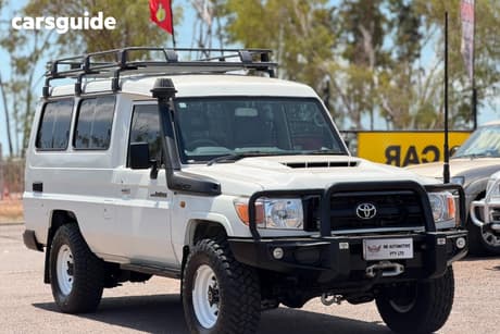 White 2020 Toyota Landcruiser Wagon Workmate Troop Carrier