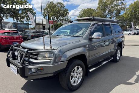 Grey 2015 Volkswagen Amarok Dual Cab Utility Tdi420 Highline (4X4)