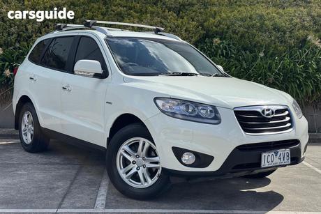 White 2010 Hyundai Santa FE Wagon Elite Crdi (4X4)