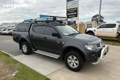Black 2012 Mitsubishi Triton Double Cab Utility Gl-R (4X4)