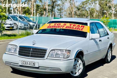 White 1995 Mercedes-Benz S320 Sedan