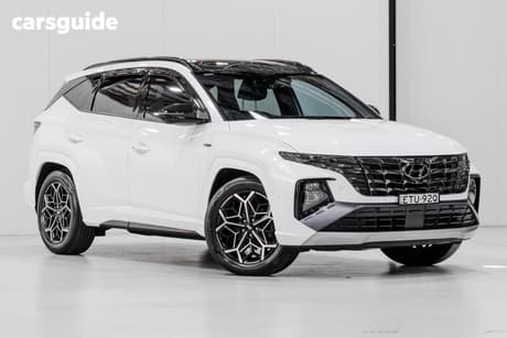 White 2022 Hyundai Tucson Wagon Highlander N Line (Awd)